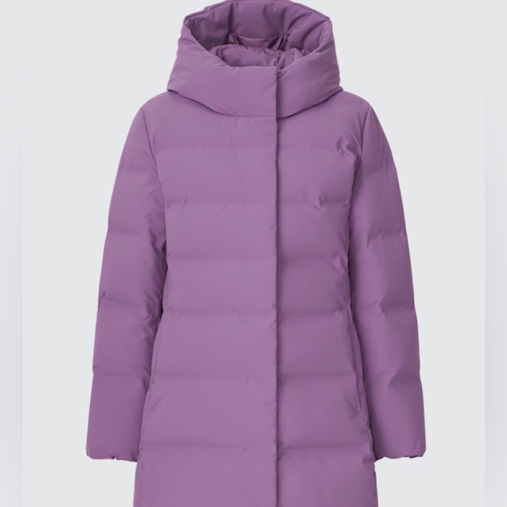 Uniqlo purple puffer jacket